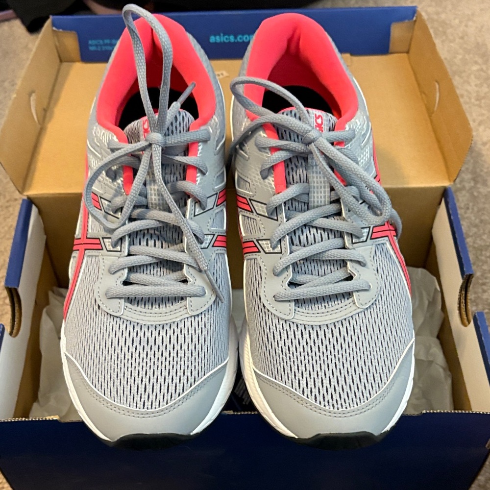 ASICS Women's Athletic Shoes in Gray and Pink